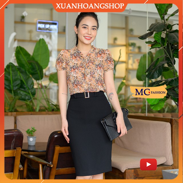 Áo Sơ Mi Nữ Đẹp Mc Fashion, Màu ( Xanh Đỏ Tím Trắng ), Kiểu Dáng Công Sở, Tay Ngắn Cộc, Dài, Lỡ, Lửng, Ta981