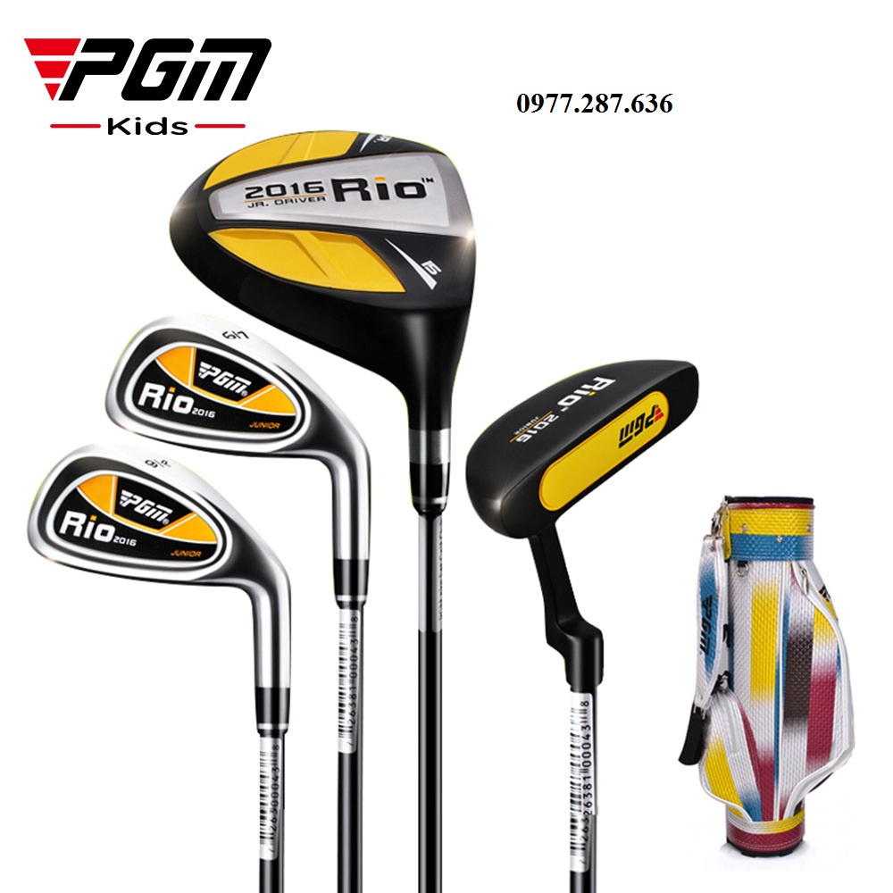 Bộ gậy golf trẻ em tập chơi PGM RIO 2016 từ 5 - 12 Tuổi cao cấp BV006