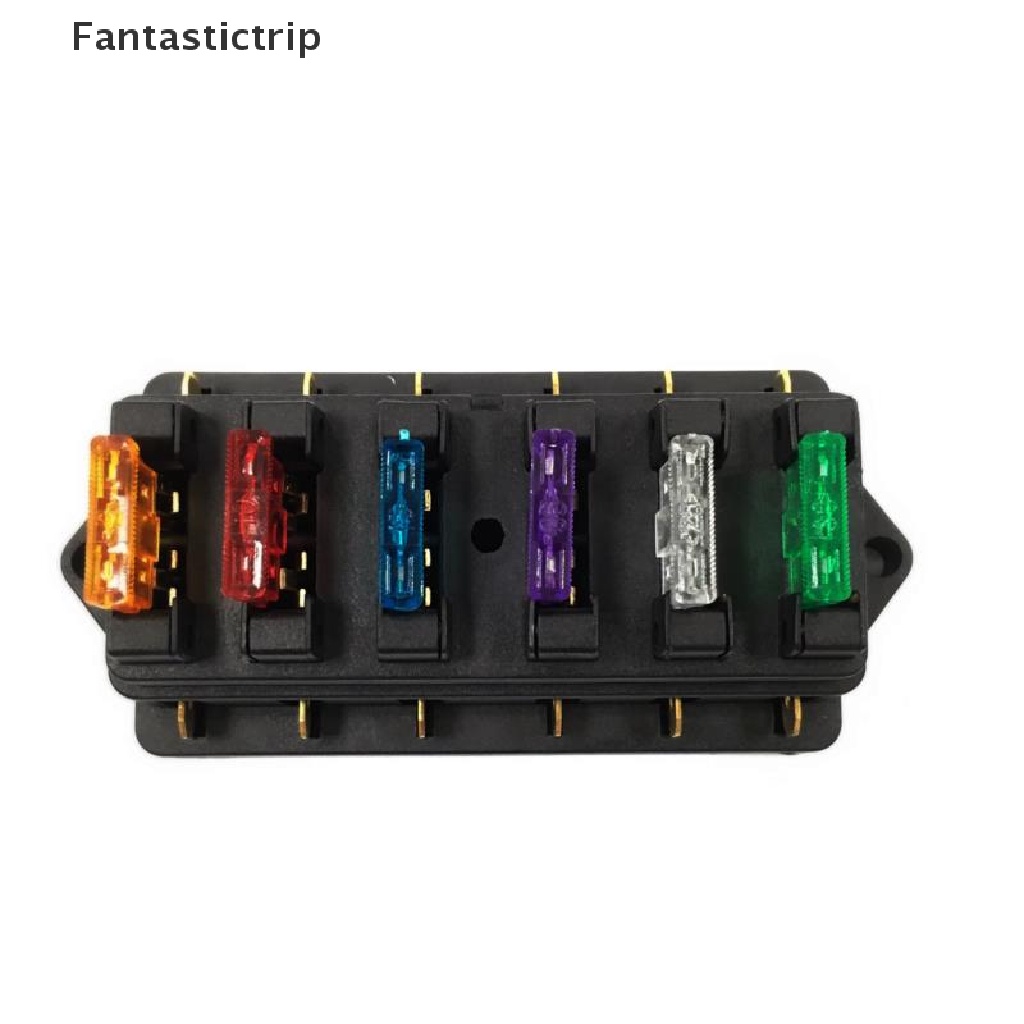 Hộp Cầu Chì 6 Chiều DC 12V / 24V Chuyên Dụng Dành Cho Ô Tô