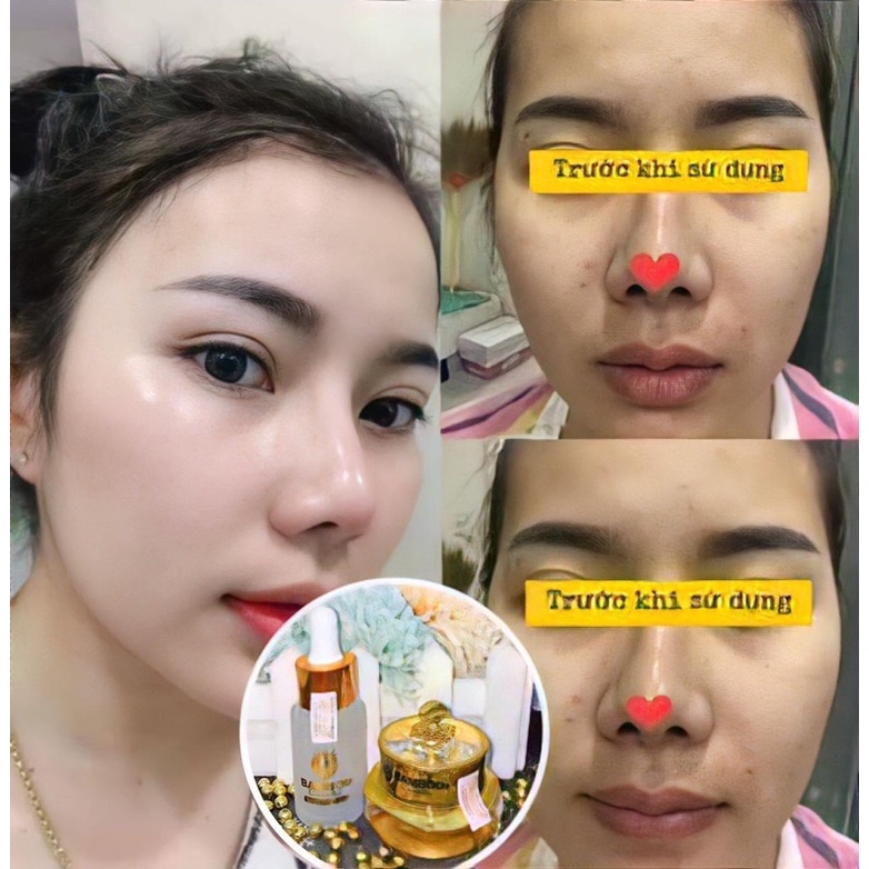 Combo kem face lụa bamboo+serum tái sinh da Mẫu mới 8- 2023