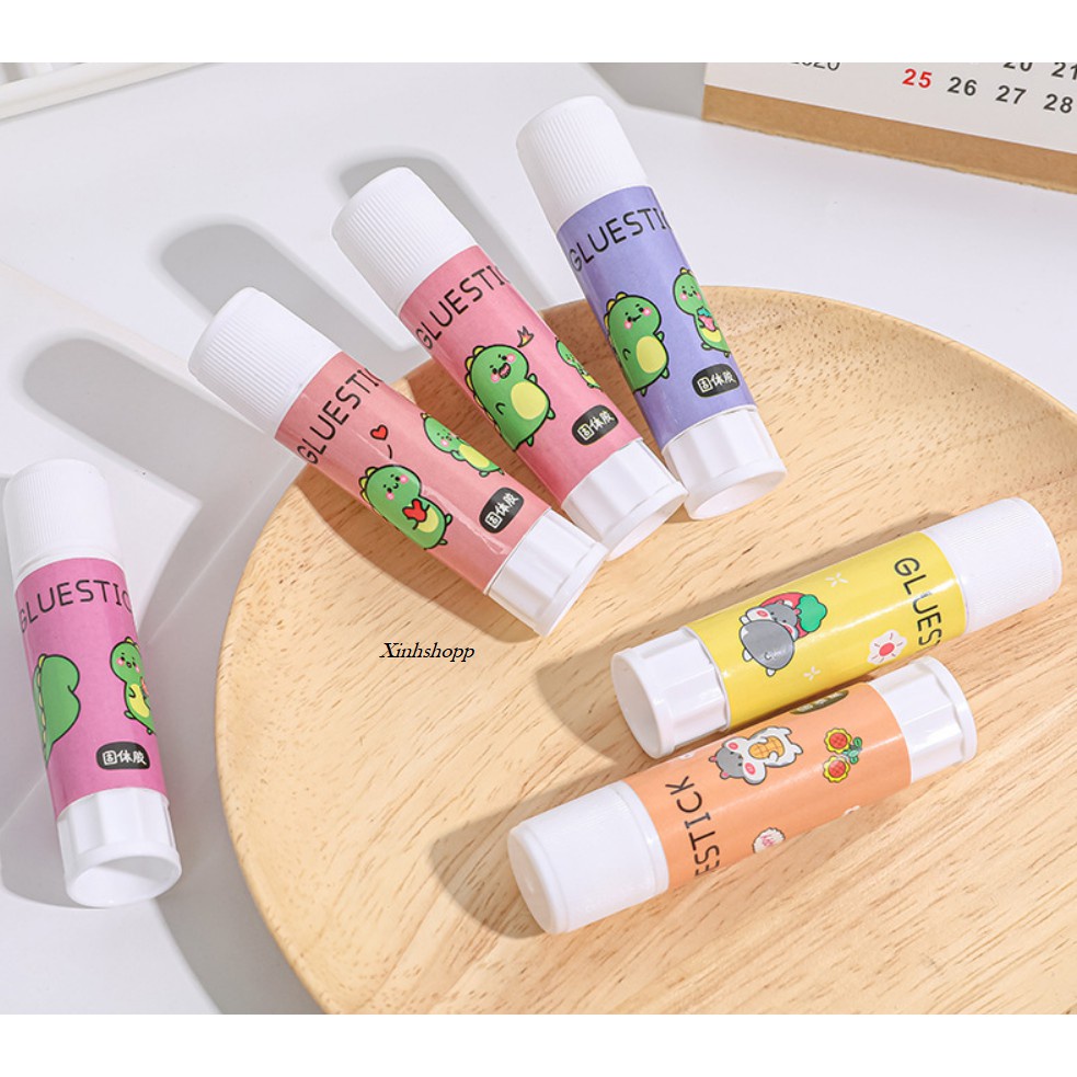 Combo 2 cây hồ khô dán giấy họa tiết dễ thương