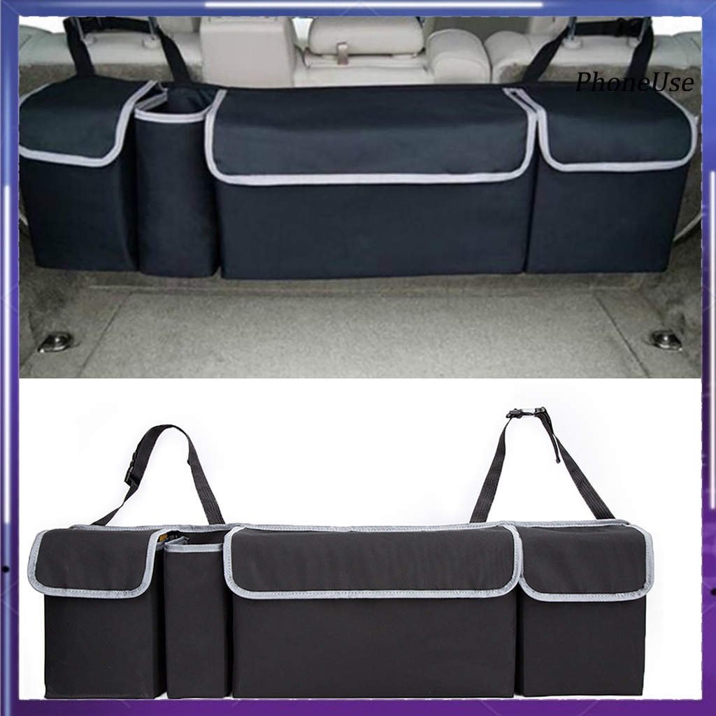Pu Túi Đựng Đồ Dùng Nhiều Ngăn Treo Sau Ghế Xe Hơi