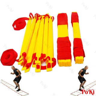 Thang dây thể thao tập luyện thể lực bóng đá 5m 10 thanh, nâng cao sức khỏe, thể lực và tầm vóc - POKI