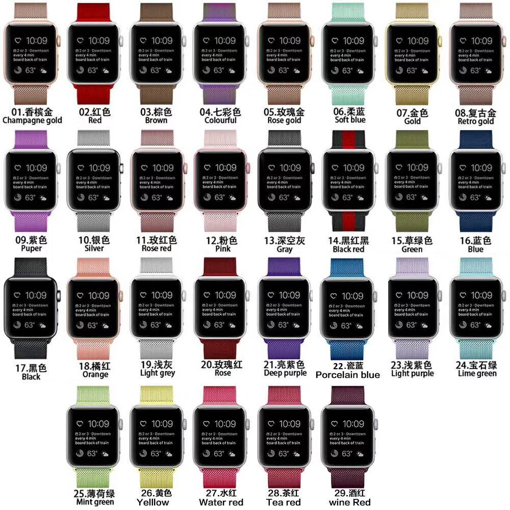 Dây đeo inox Milanese thích hợp cho đồng hồ thông minh Apple Watch Series 7 6 se 5 4 3 2 1