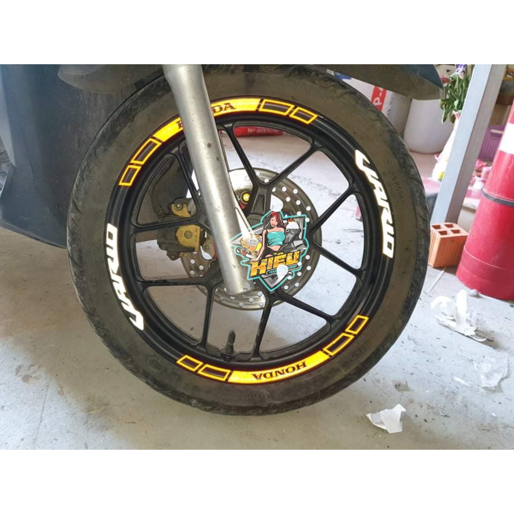 Tem Decal Phản Quang Dán Vành Bánh Xe Vario