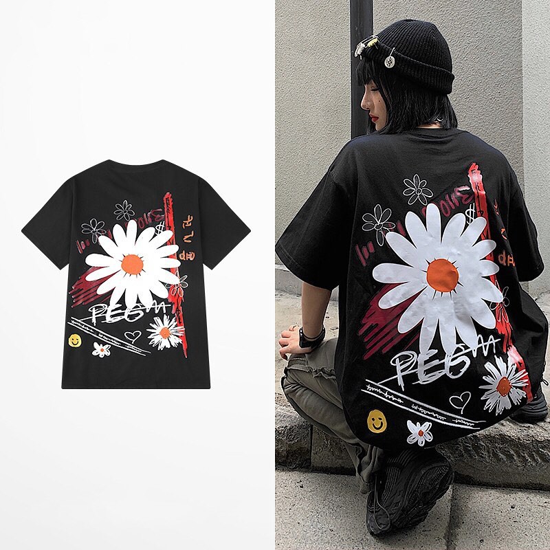 Áo Thun 6 HOA hình thật (form unisex)