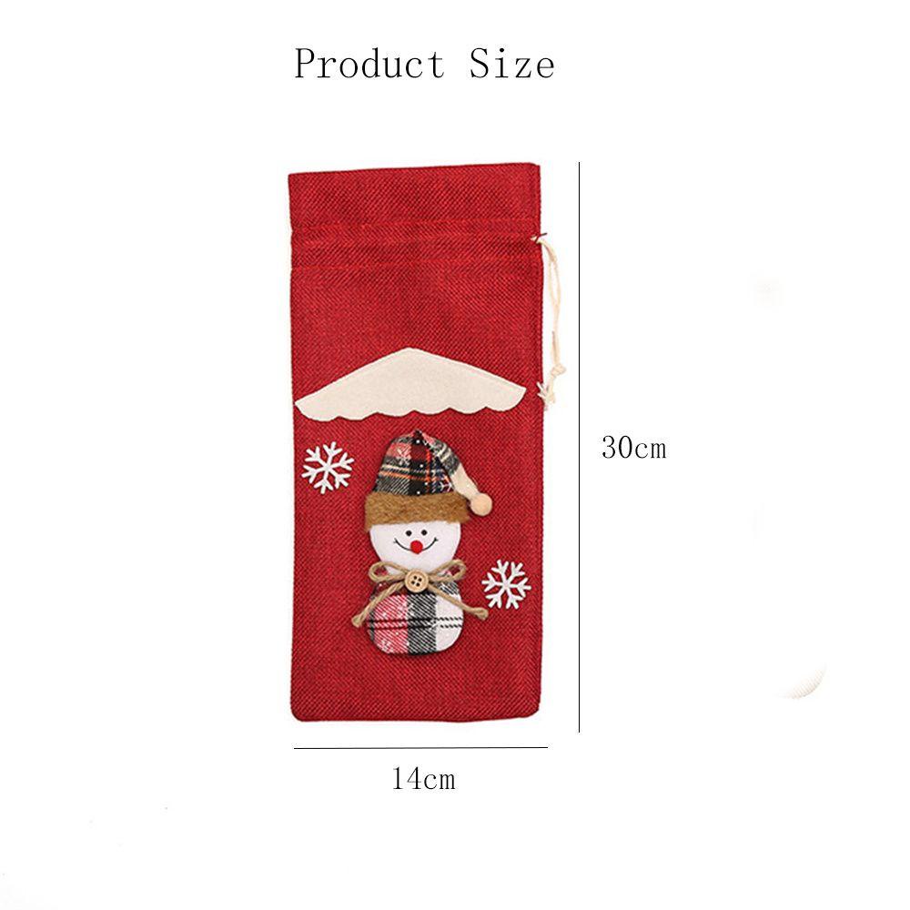 ESPO Vỏ Bọc Chai Rượu Hoạ Tiết Giáng Sinh Dễ Thương