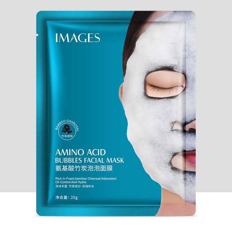 Mặt Nạ Sủi Bọt Thải Độc Image Hydrating Skin Bubbles Amino Acid Image Vỏ Xanh Giúp Lấy Đi Bụi Bẩn, Dưỡng Da Trắng Sáng