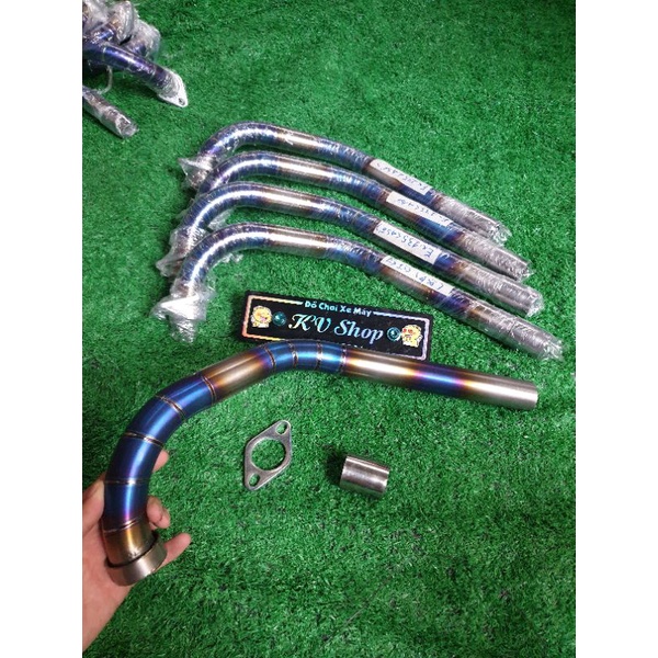 cổ pô titan Exciter 135 ( 4 số ) gắn pô zin họng 32mm