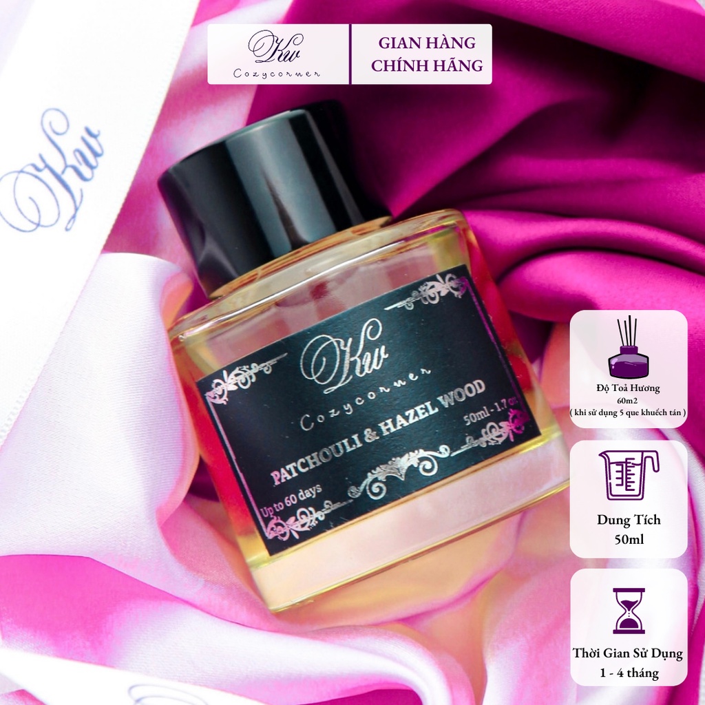 Tinh dầu khuếch tán Cao Cấp KW - Patchouli &amp; Hazel Wood