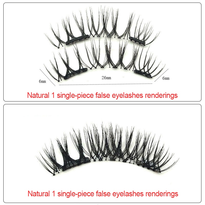 Bộ 8 lông mi giả SUAKE từ tính trang điểm mắt thời trang