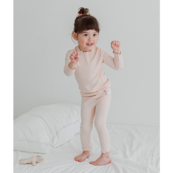 Bộ thun lạnh tencel - thun tăm dài tay Cordi-i Hàn quốc bé gái