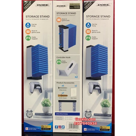 Kệ để đĩa kèm giá treo tay cầm Ps4 Ps5 Xbox One giá để đĩa game