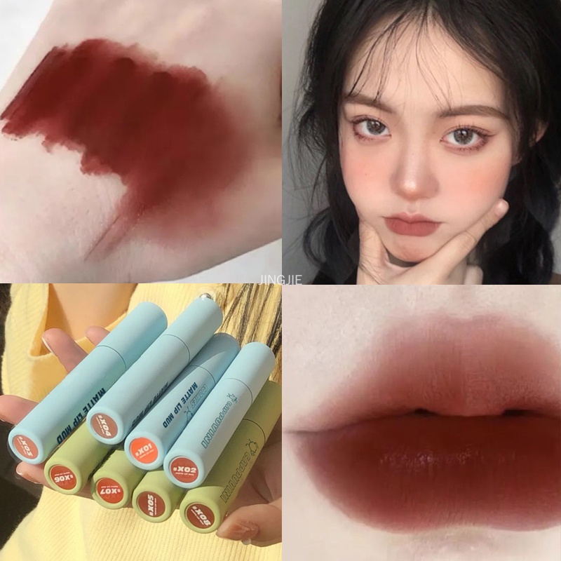 [Hàng mới về] Son kem lì thiết kế màu sắc dễ thương dành cho nữ