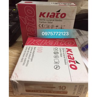 LƯỠI DAO MỔ SỐ 10 KIATO,HỘP 100 CHIẾC