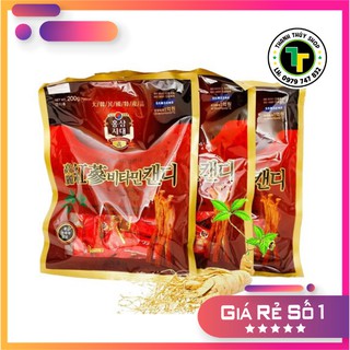 Combo 03 gói - Kẹo hồng sâm Hàn quốc bổ sung vitamin tốt sức khỏe gói 200g
