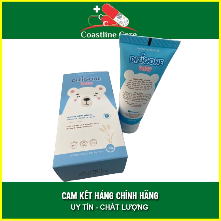 Dizigone Baby (tuýp 30g) - cải thiện tình trạng hăm da , chàm sữa , Coastlinecare Pharmacy
