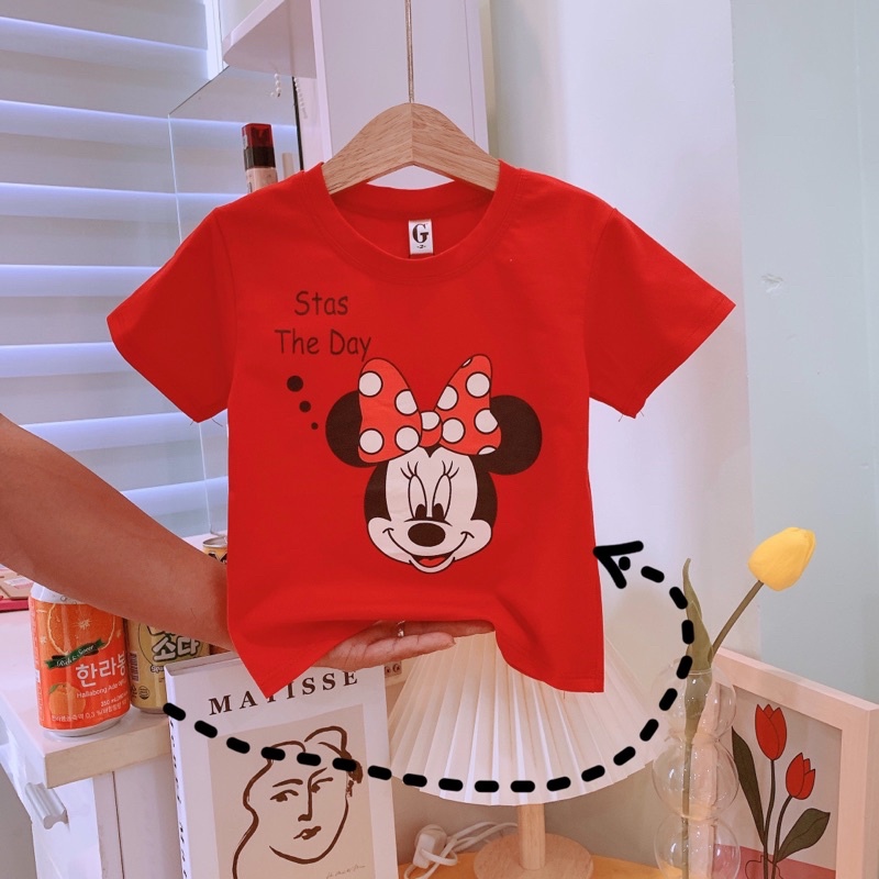 Áo thun bé gái thun cotton SG loại 1 form rộng siêu cute cho bé 09-28kg