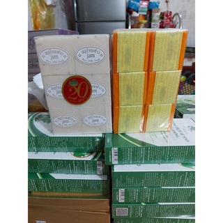 Lốc 12 Cục Xà Phòng Nghệ Cam gạoThái Lan ( Chính Hãng )