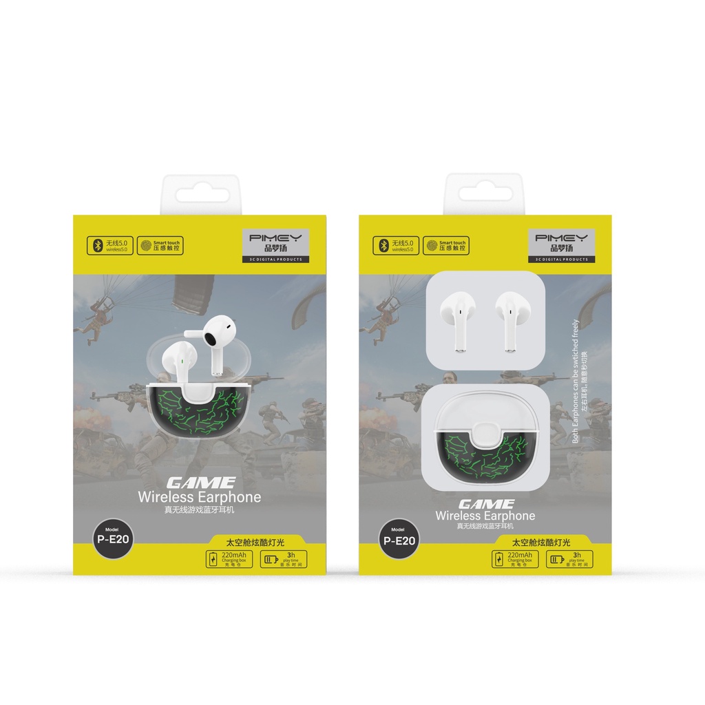 Tai Nghe Không Dây Bluetooth 5.0 PK47 Hình Viên Thuốc Phong Cách Mới