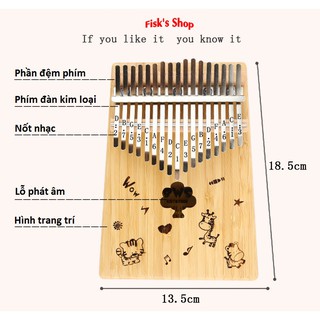 Đàn Kalimba 17 mẫu đàn
