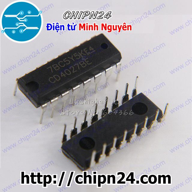 [2 CON] IC CD4027 DIP-16 (CD4027BE 4027)