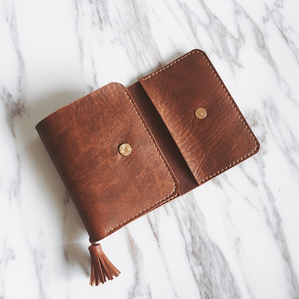 Ví da nữ Handmade Tassel Wallet Onetothree