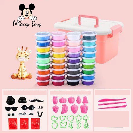 Đất sét nặn tự khô đa màu sắc giúp trẻ phát triển tư duy và sáng tạo