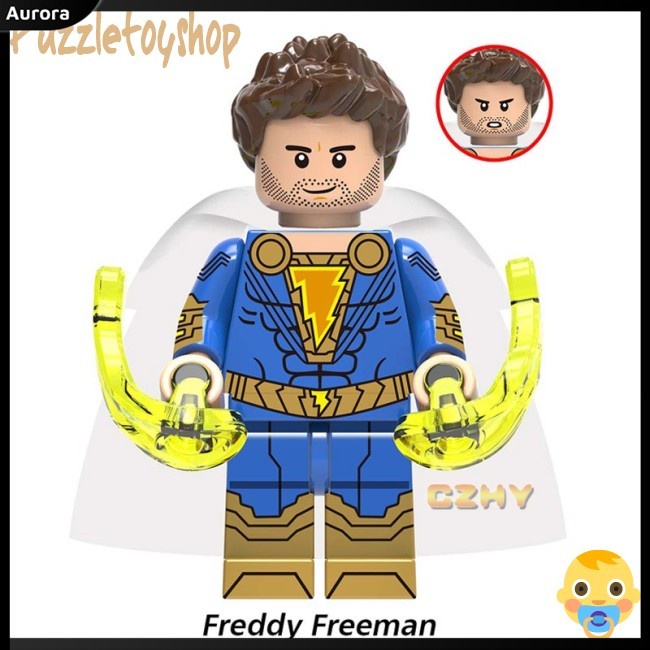Bộ Đồ Chơi Lắp Ráp Lego Siêu Anh Hùng Aurora Shazam Freddy