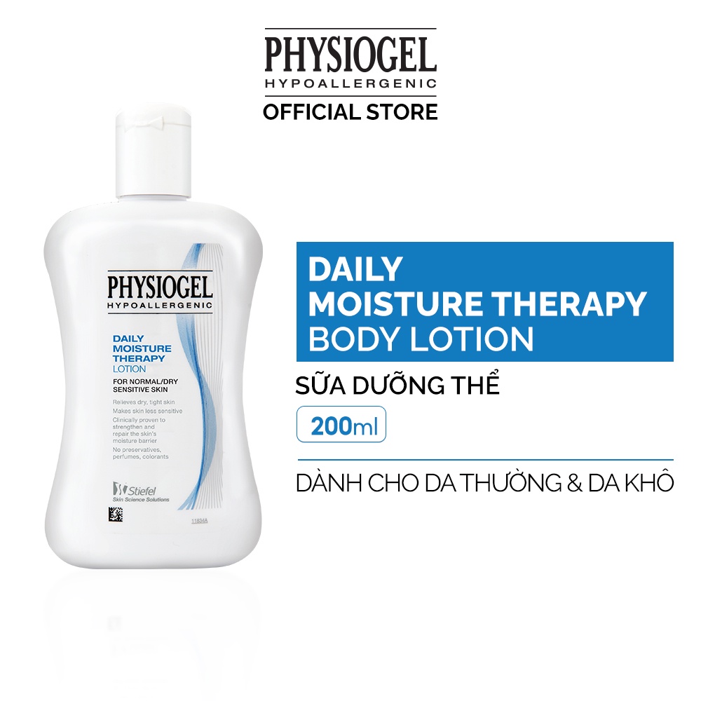 Bộ sản phẩm sữa dưỡng thể Physiogel Daily Moisture Therapy Body Lotion làm mềm da dành cho da thường và da khô