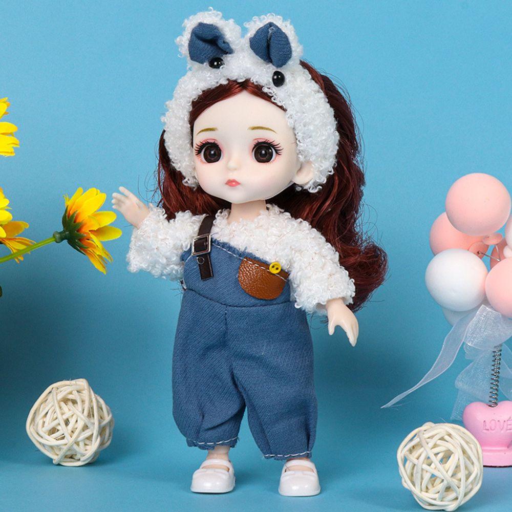 Đầm Búp Bê Nhồi Bông 16~17cm Thay Đổi Màu Cầu Vồng Cho Búp Bê