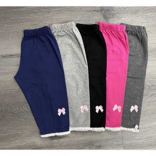 Combo 5 quần legging lửng cho bé gái 8-18kg