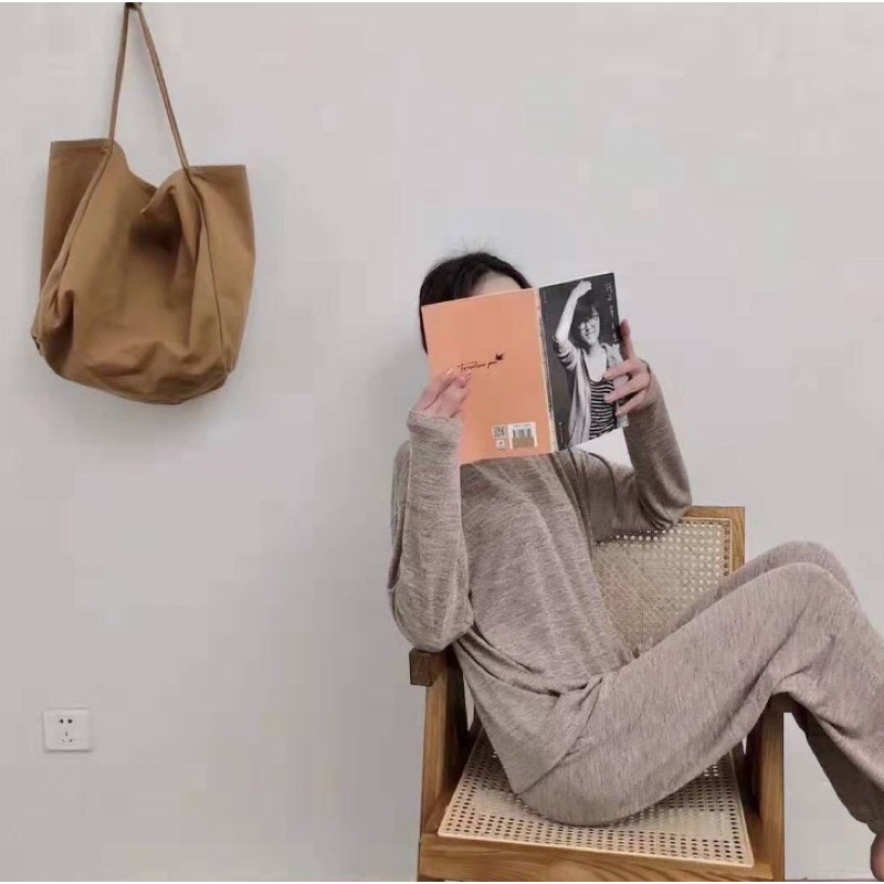 Bộ Mặc Nhà Thun Muối Tiêu Co Giãn Tốt (kèm video và ảnh thật ) | BigBuy360 - bigbuy360.vn