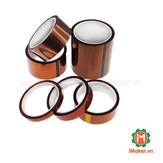 Băng keo chịu nhiệt độ cao màu nâu polyimide - Cách nhiệt 300*C (Cuộn Dài 33m) – Hàn bảo vệ mạch PCB