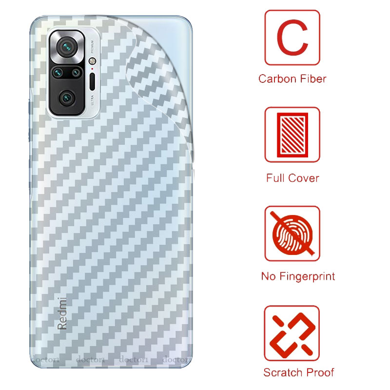 Miếng Dán Mặt Sau Điện Thoại Bằng Sợi Carbon 3d Cho Redmi Note 12 11 11s 10 10s 9 9s 8 Pro Plus Pro+ 12C 11A 10C 9C 9T 9A 4G 5G 2023