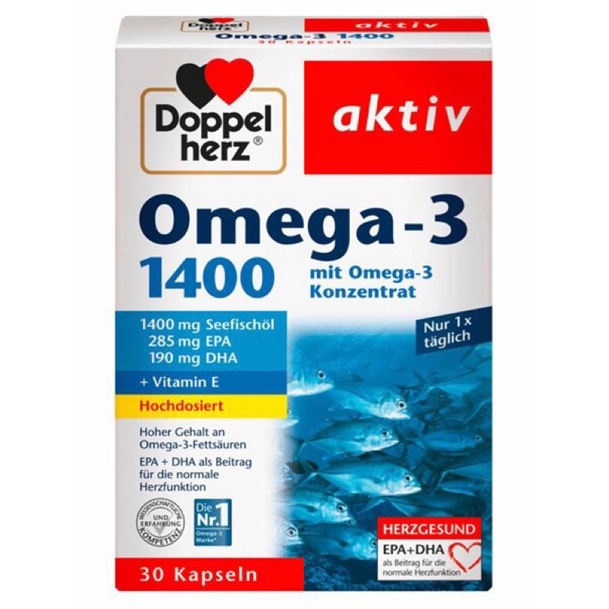 Viên uống dầu cá Omega 3 Doppelherz Aktiv Nội Địa Đức