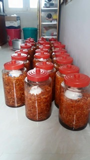 Tôm đất chua nhà làm