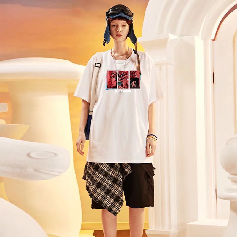 【M-8XL】Áo Thun Nam Ngắn Tay Oversize In Xu Hướng Đường Phố Mới Mùa Hè