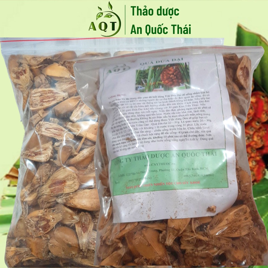 Trái Dứa Dại Khô (Dứa Rừng) 1kg Sạch, Quả Dứa Dại Nguyên Chất Loại 1 | Thảo Dược An Quốc Thái