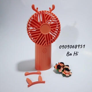Quạt mini cầm tay 3 cấp độ gió hình thú nhiều tai