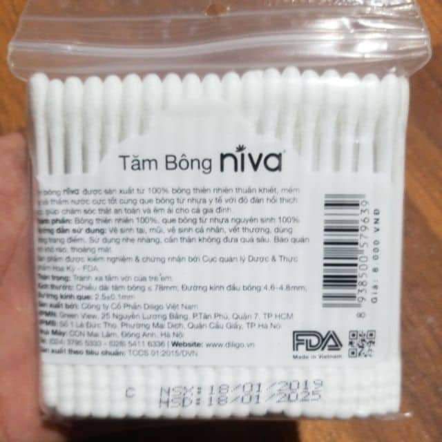 Tăm bông Niva Cotton Buds 100 que