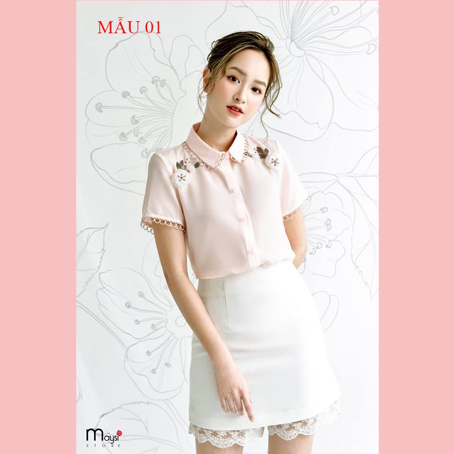 RẬP GIẤY LẮP GHÉP 7 ÁO SƠ MI NỮ
