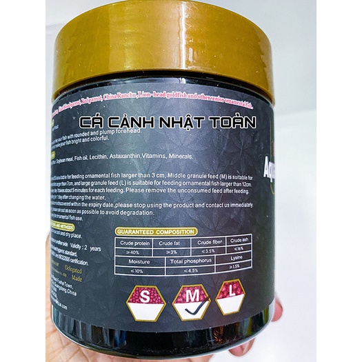 THỨC ĂN CHO CAO CẤP CHO CÁ LA HÁN AQUA MASTER 200G