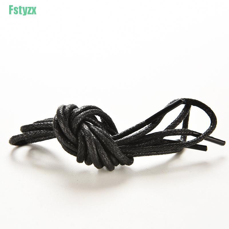 fstyzx Multi Color Cotton Waxed Round Cord String Dress Shoe Laces 85cm 1 Pair