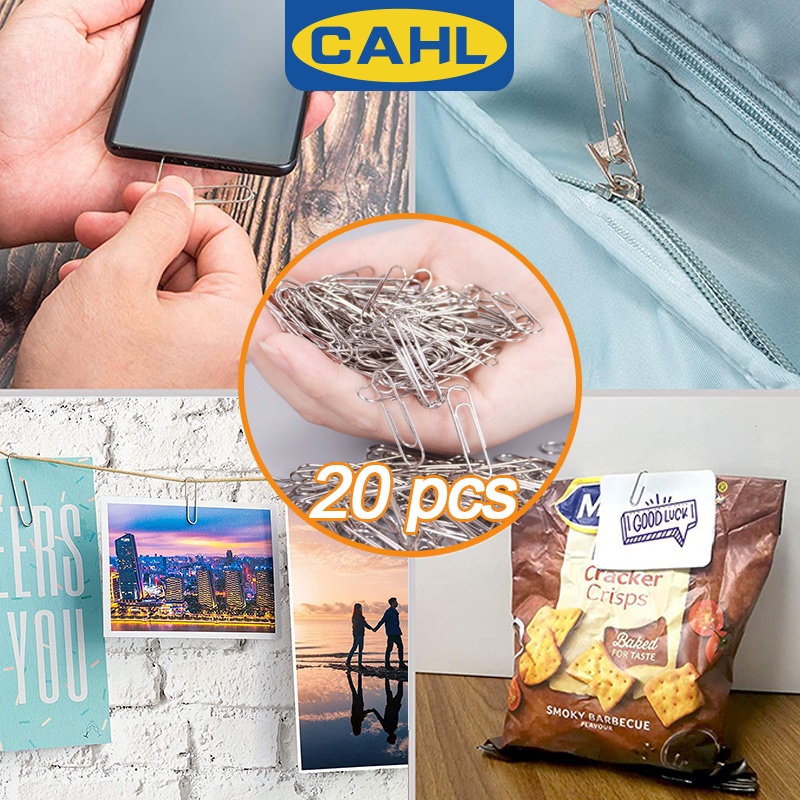 Set 20 Kẹp Giấy Kim Loại 28mm Đánh Dấu Trang Sách Tiện Dụng