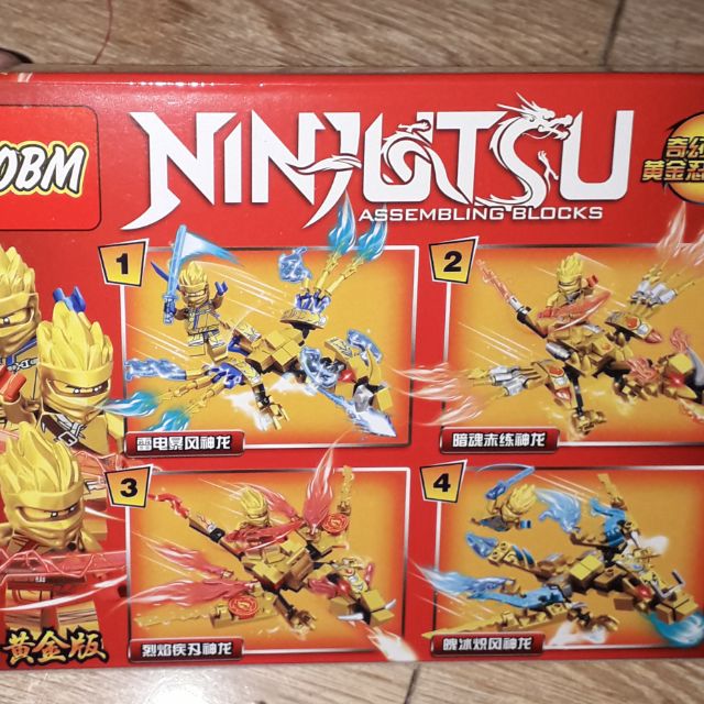 Lắp ráp 1 hộp LegoNinjutsu Rồng 99545 có nhiều chi tiết