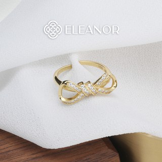 Nhẫn Eleanor Mạ Vàng 14K Hình Nơ Nữ Tính SP002833