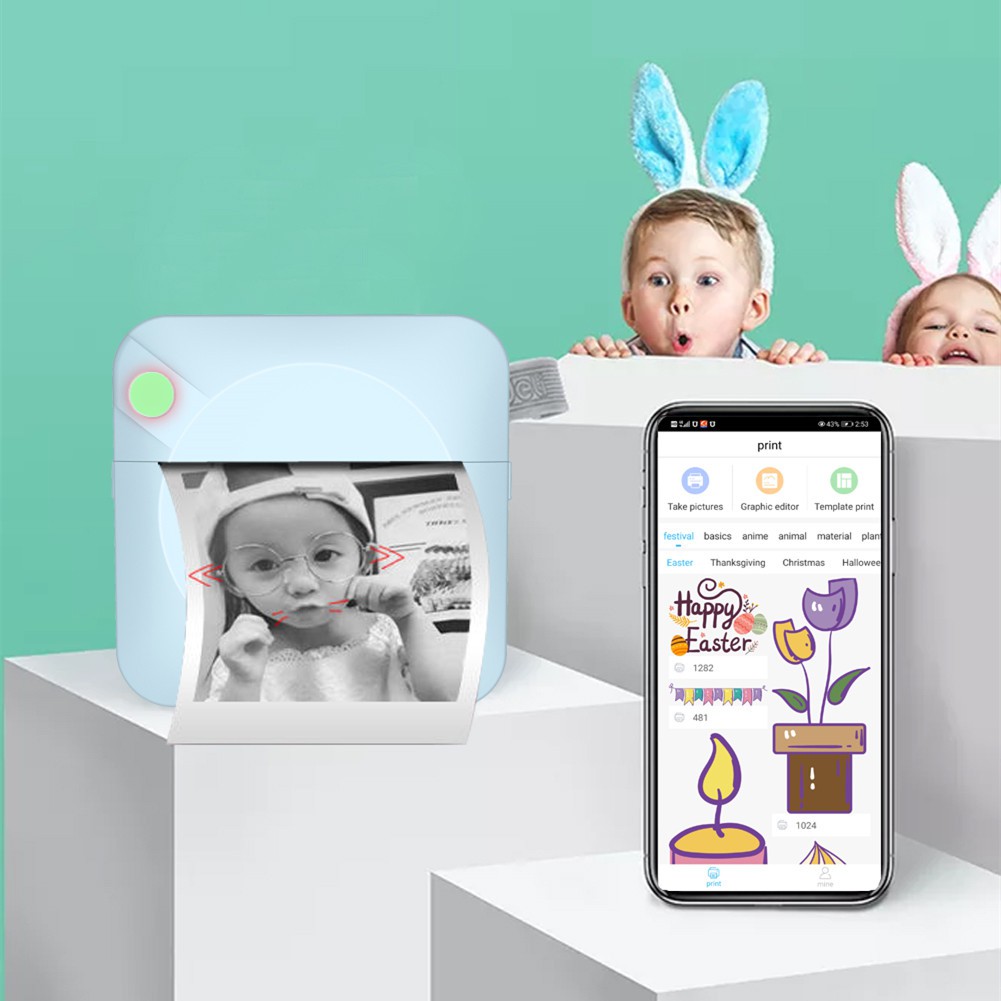 Máy in ảnh mini kết nối bluetooth tiện dụng