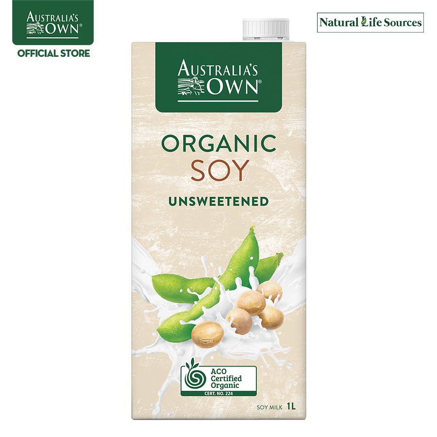 [Mã LT50 giảm 50k đơn 250k] Sữa hạt đậu nành không đường Organic Australia's Own 1L