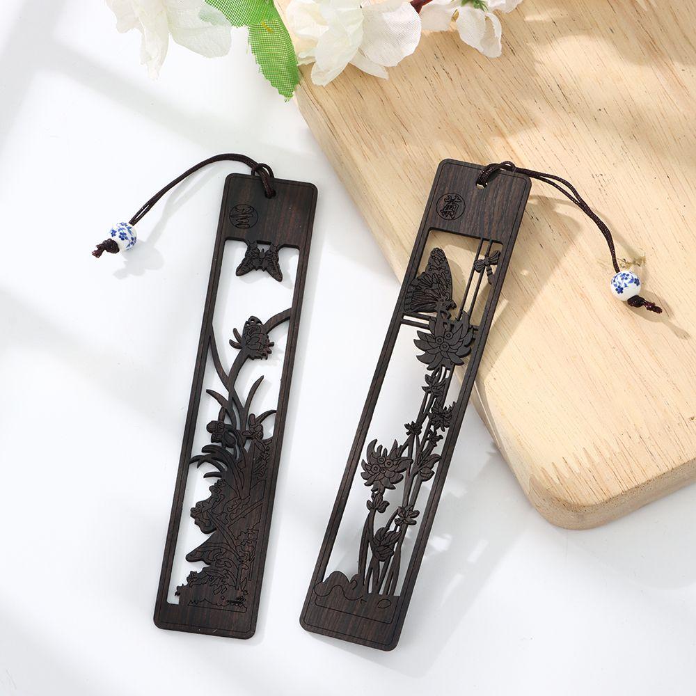 Thẻ Đánh Dấu Trang Sách Bằng Gỗ Đàn Hương Hiệu Kat1